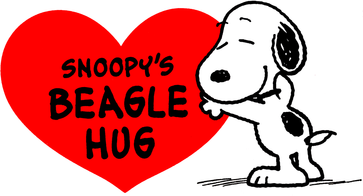 Snoopys Beagle Hug PNG