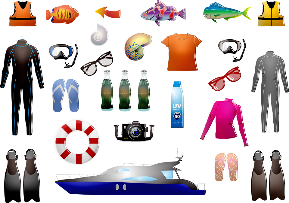 Snorkeling Equipmentand Accessories PNG