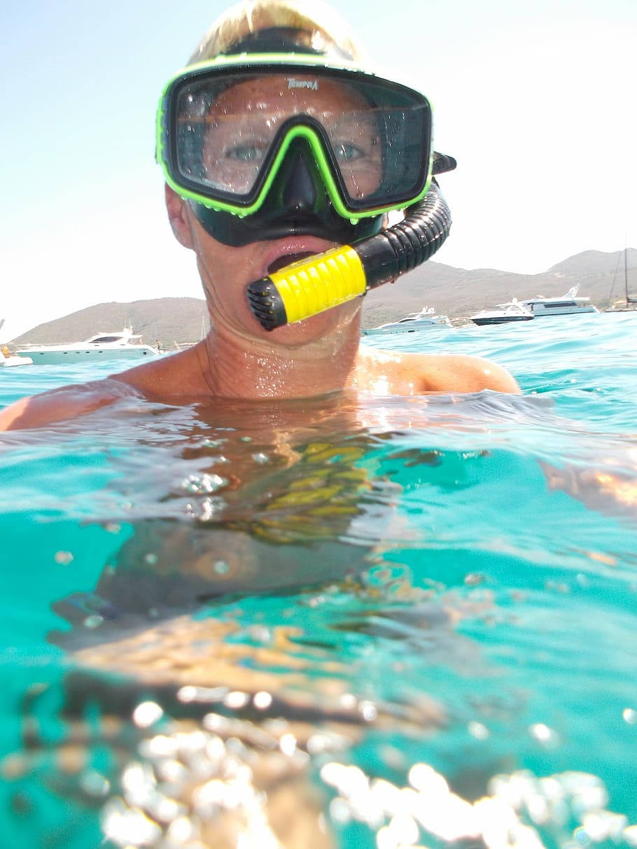 Ritratto Di Snorkeling Sfondo