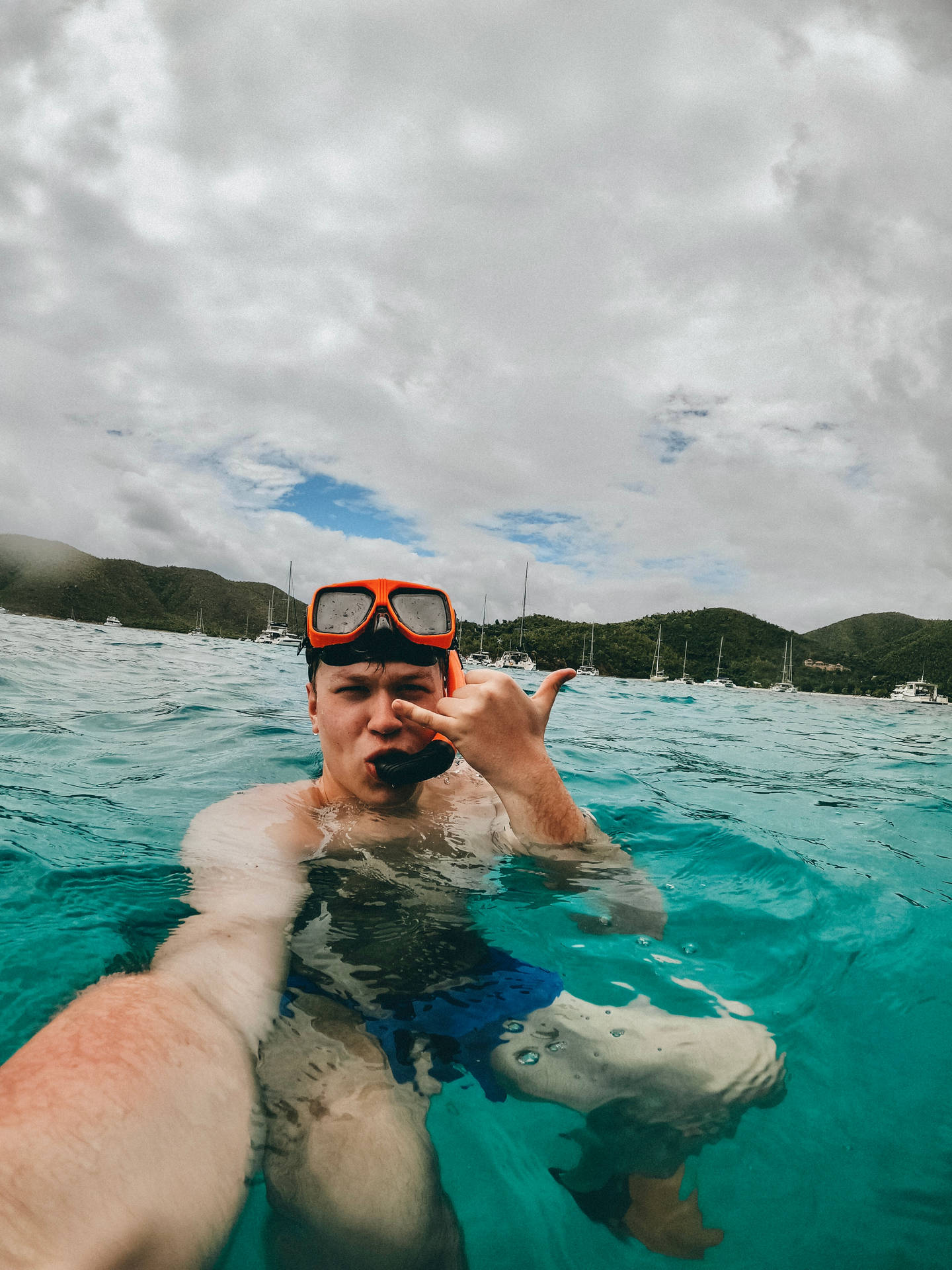 Snorkeling Selfie Sfondo