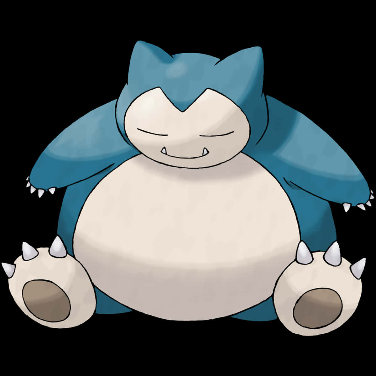 Image  A Happy Snorlax Enjoying Its Meal