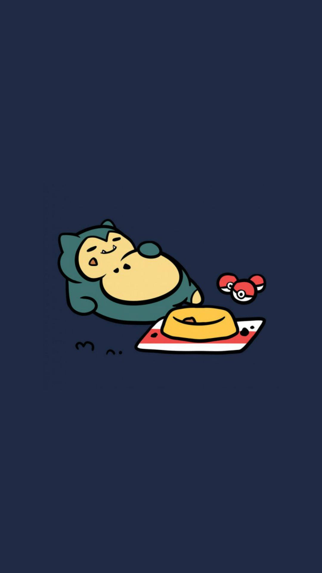 Snorlax With Food Phone