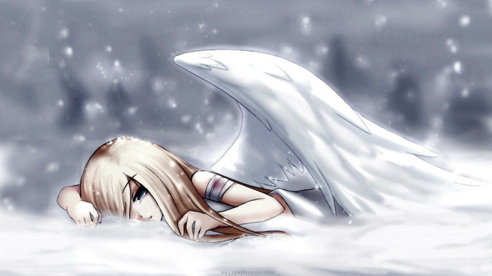 Snow Angel Delight Wallpaper