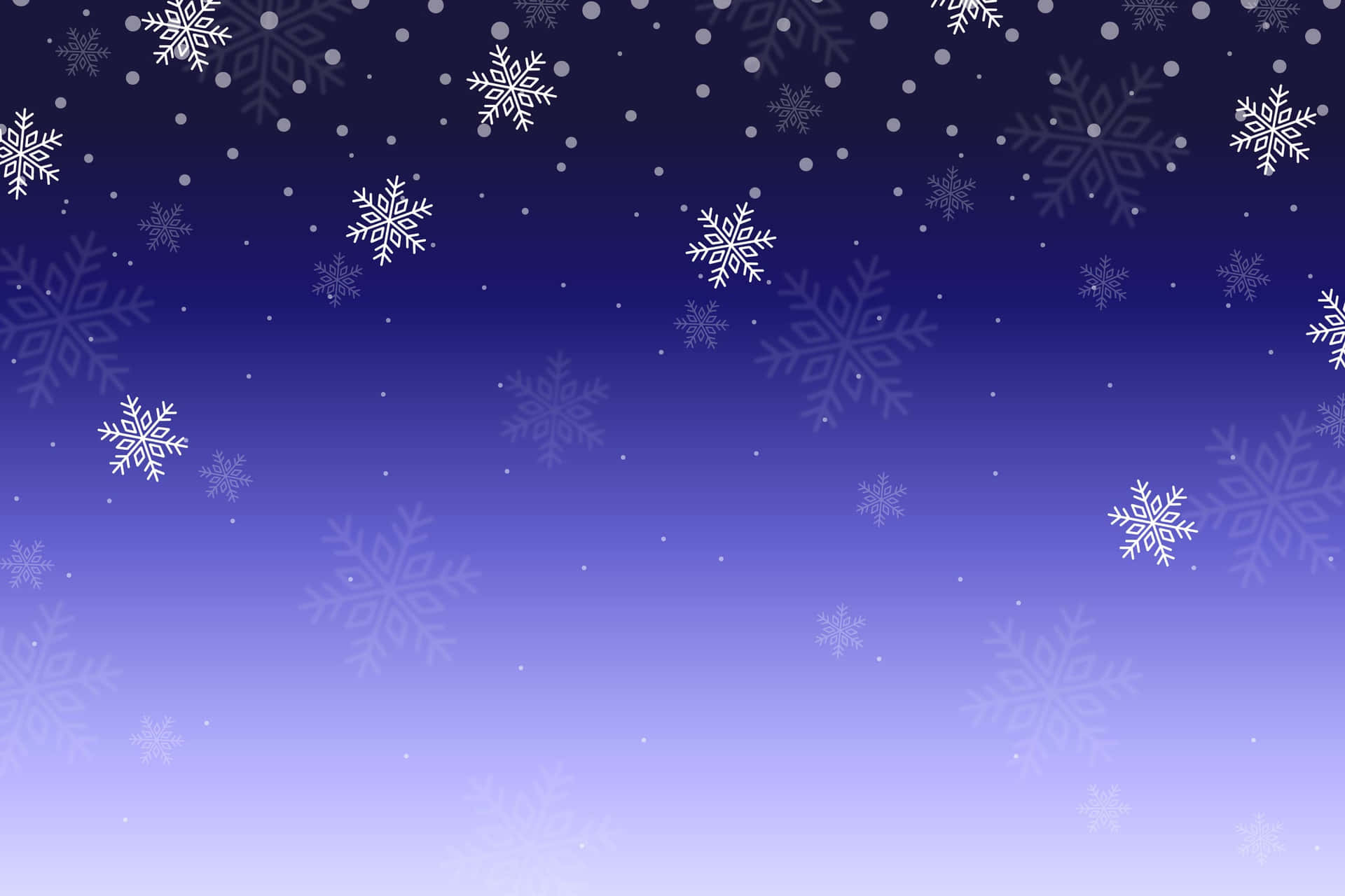 Adorable Snowflakes For Snow Background
