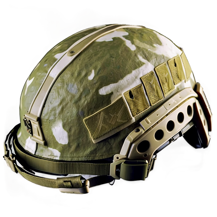 Snow Camo Combat Helmet Png 06262024 PNG