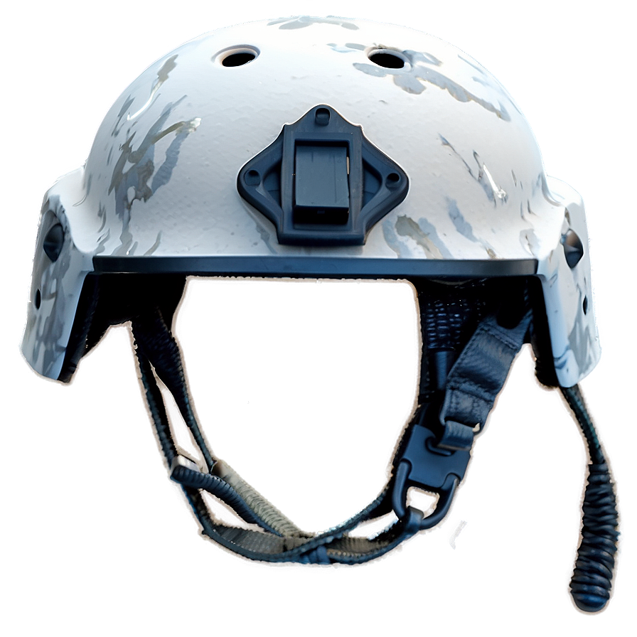 Snow Camo Combat Helmet Png 24 PNG