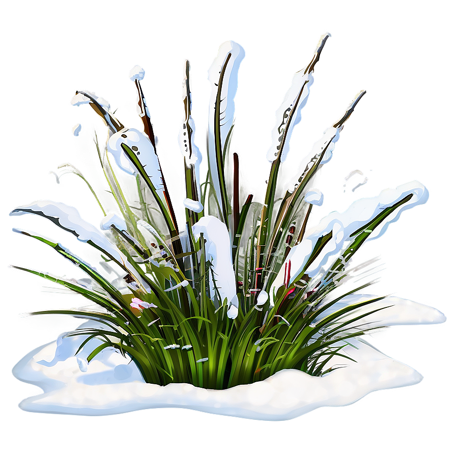 Snow-capped Grass Png Aqj95 PNG