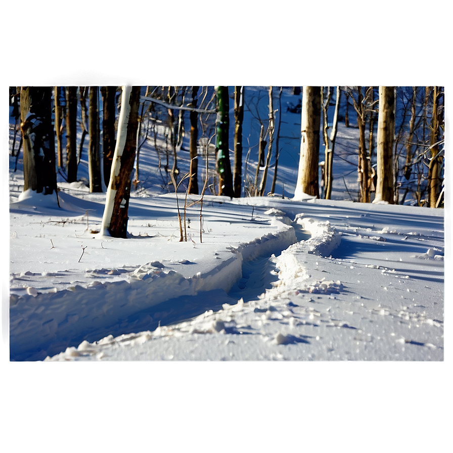 Snow-capped Trail Path Png Keq54 PNG