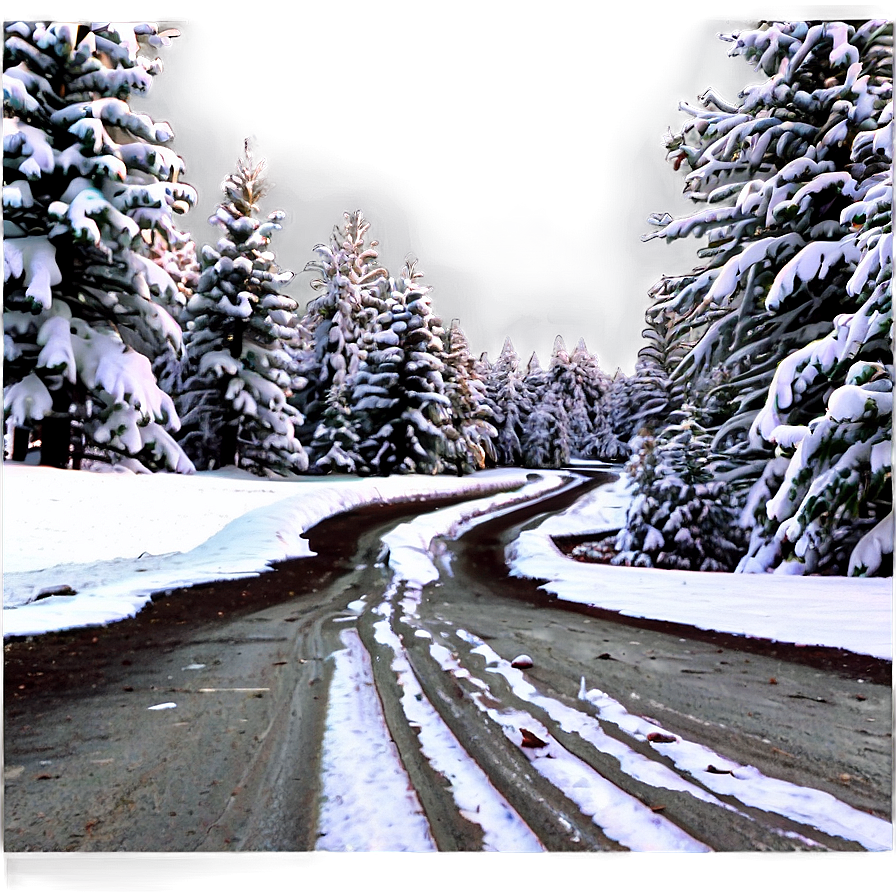 Snow-capped Trail Path Png Kfp50 PNG