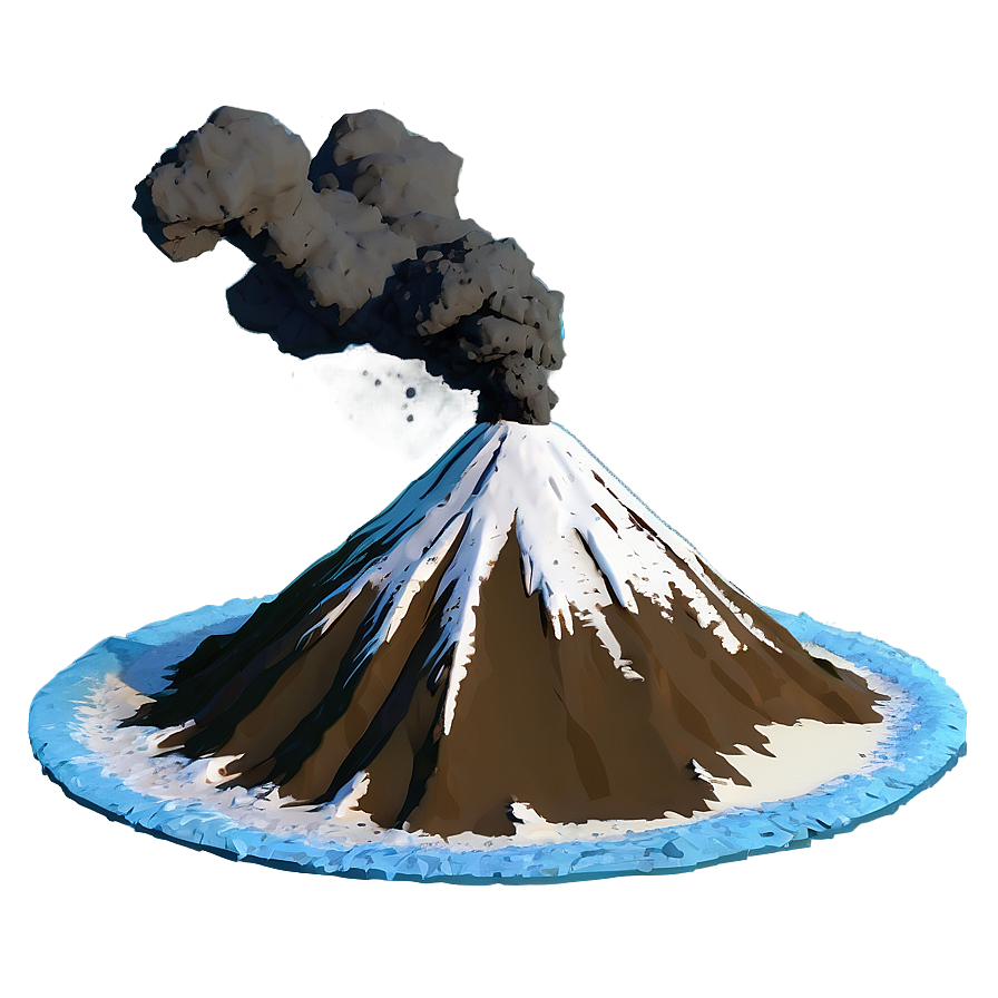 Snow-capped Volcano Png Hxo7 PNG