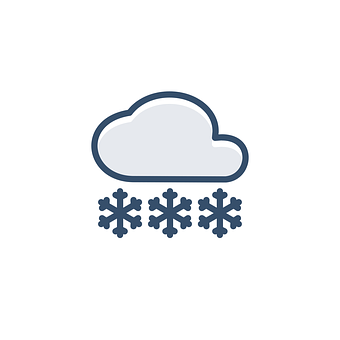 Snow Cloud Icon PNG