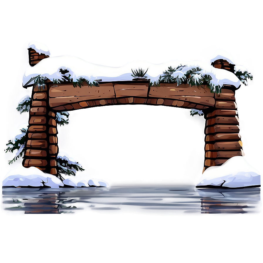 Snow Covered Bridge Scene Png 29 PNG