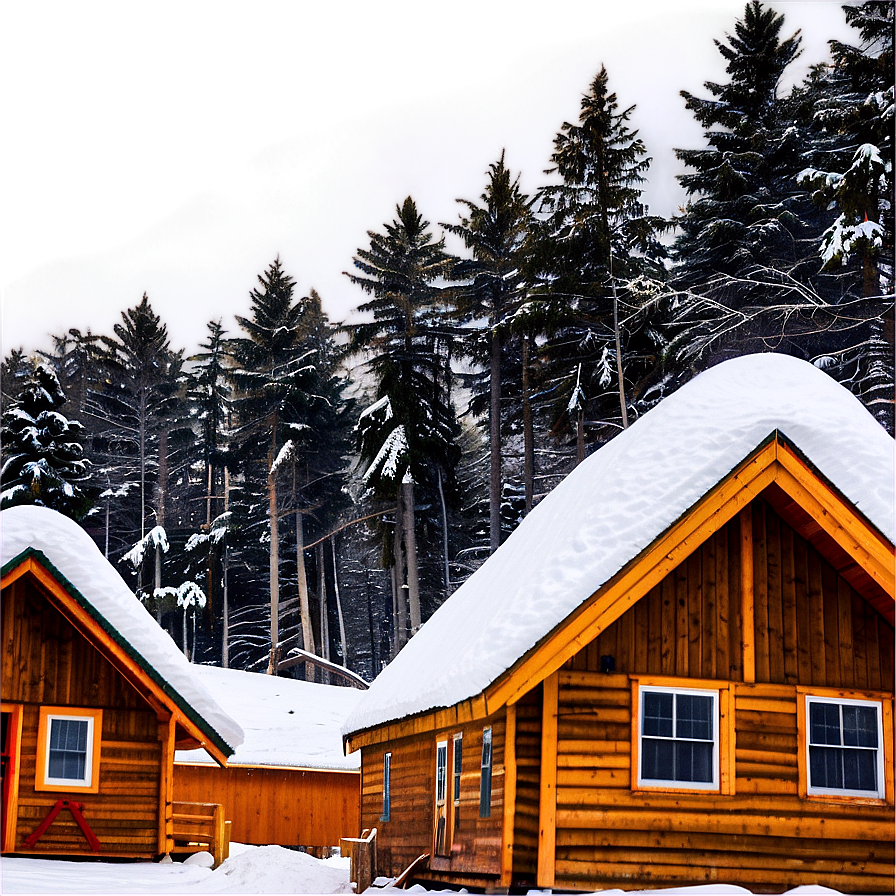 Snow-covered Cabins In Maine Png 63 PNG