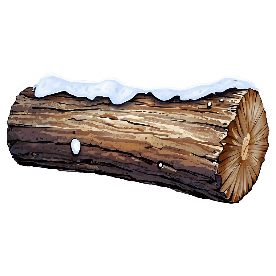 Snow-covered Log Png Xqf PNG