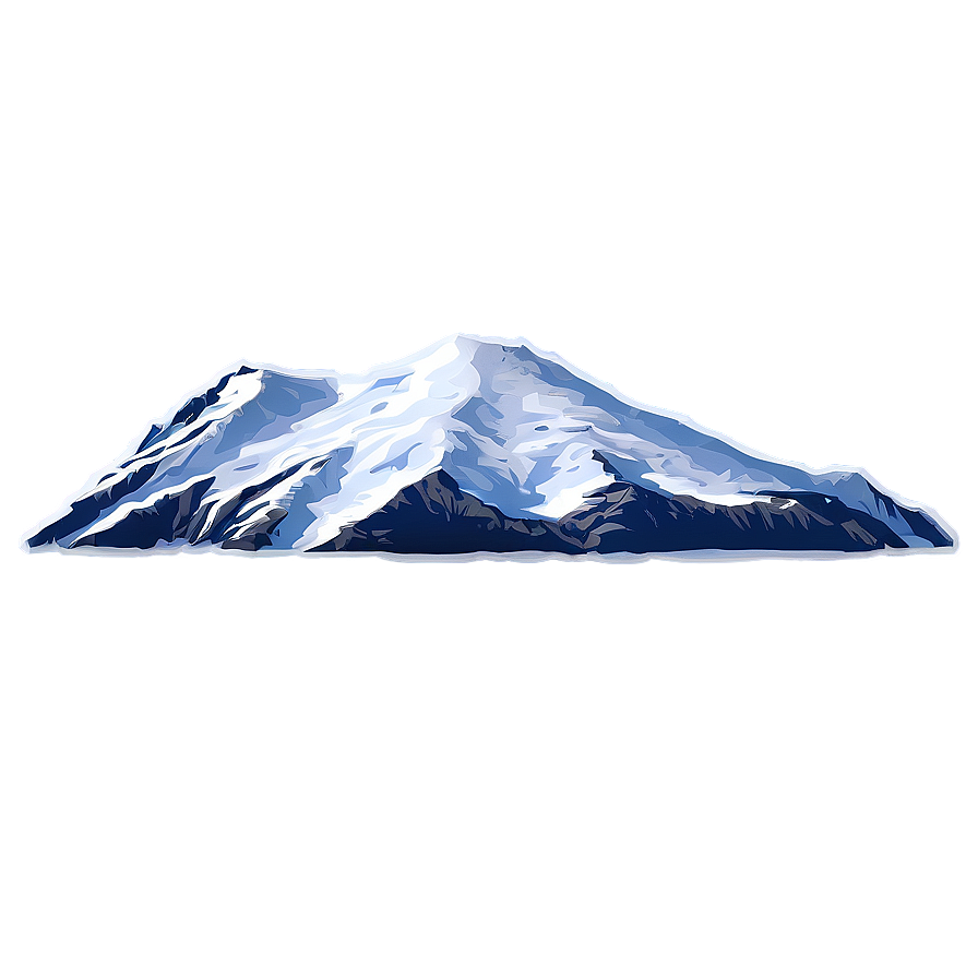 Snow-covered Mountain Landscape Png Cth39 PNG