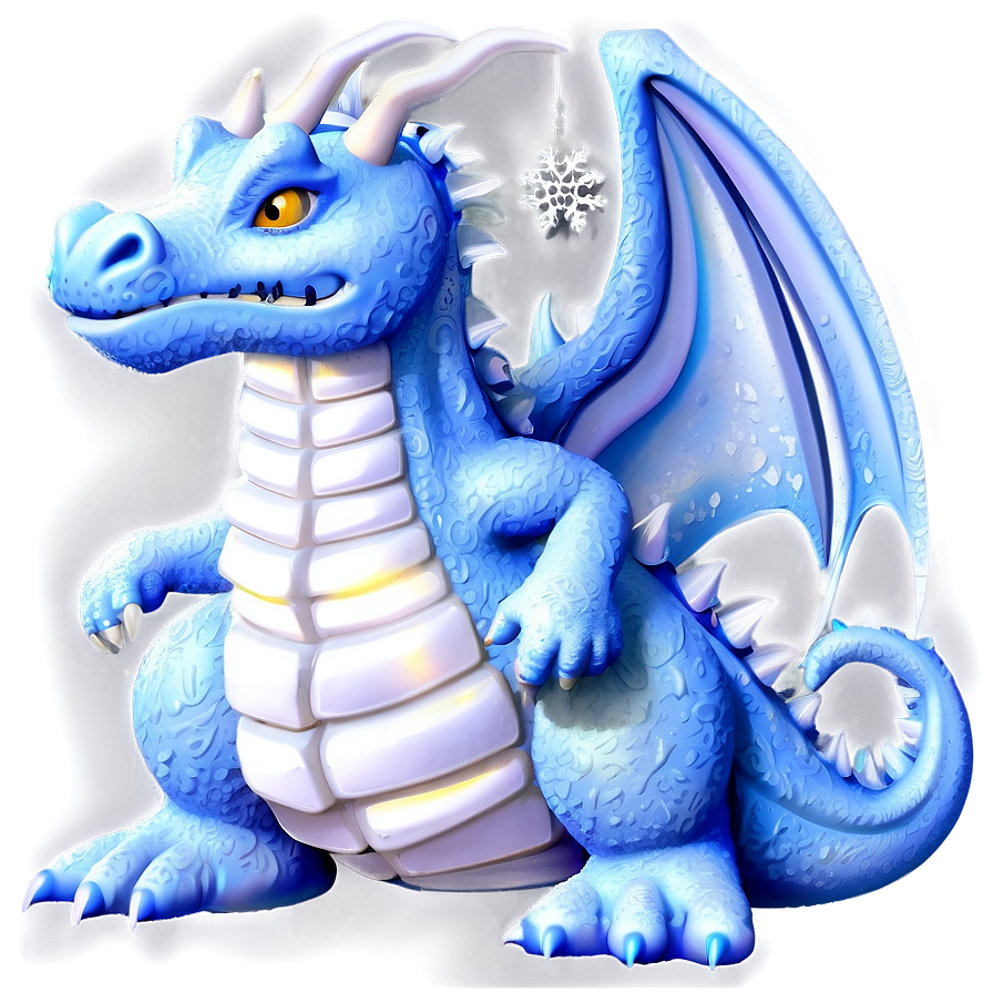 Snow Dragon In Winter Png 90 PNG