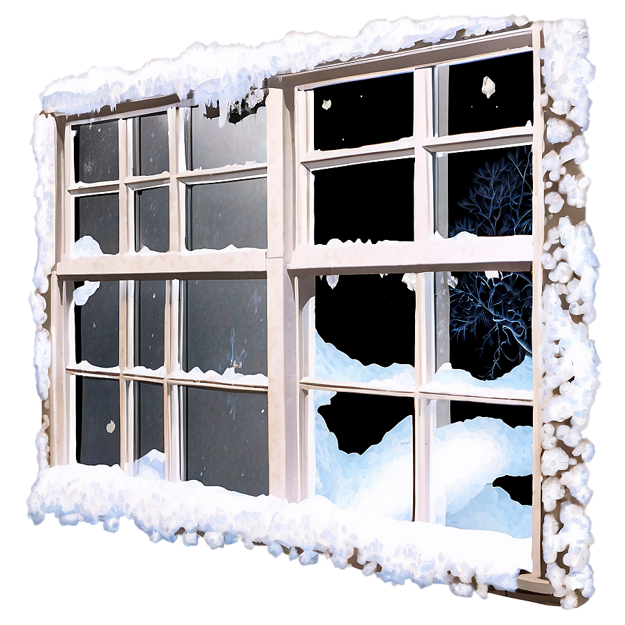 Download Snow Encrusted Window Png 13 | Wallpapers.com