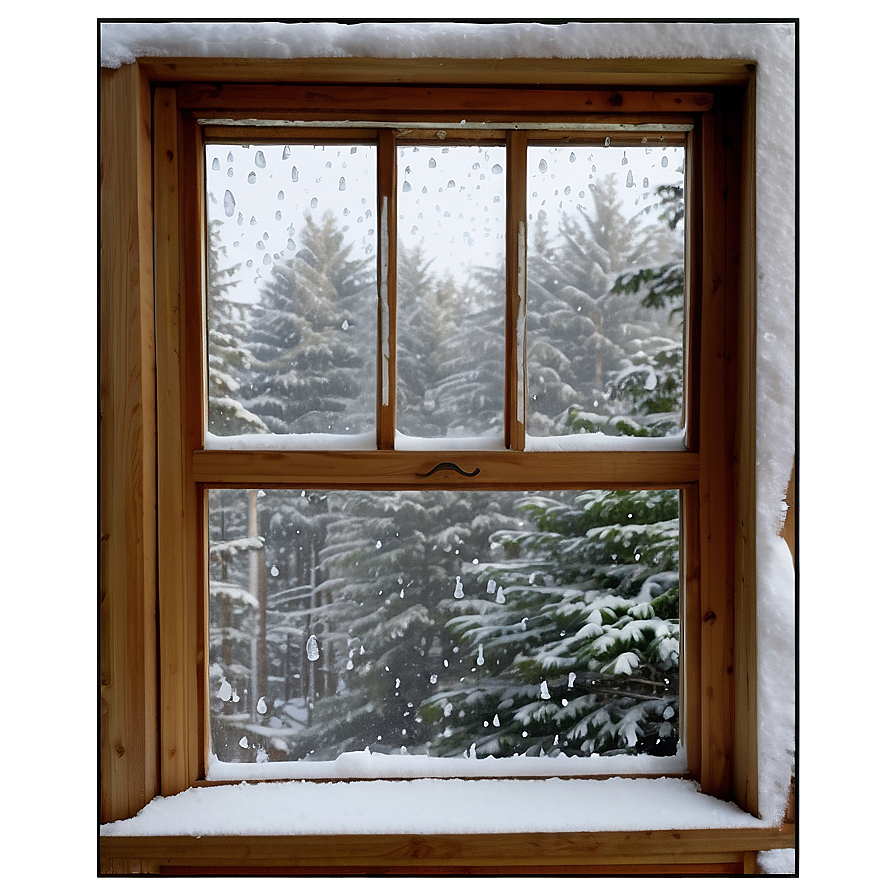 Snow Encrusted Window Png 32 PNG