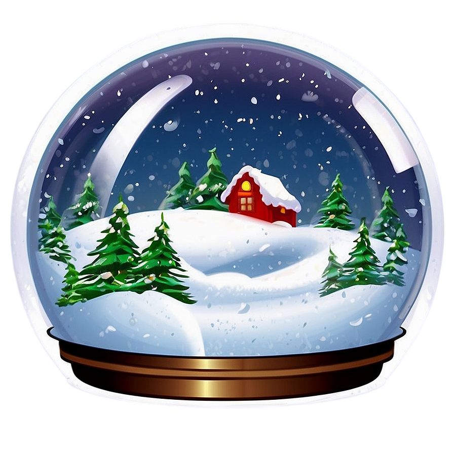Snow Globe Scenery Png Gie38 PNG