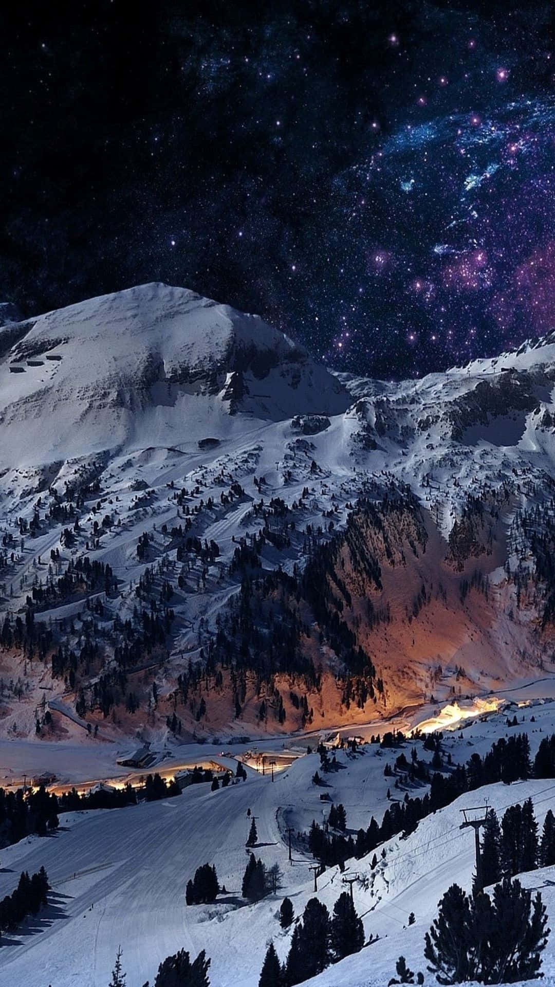 Opdagelse af vinter wonderland med Snow iPhone Wallpaper