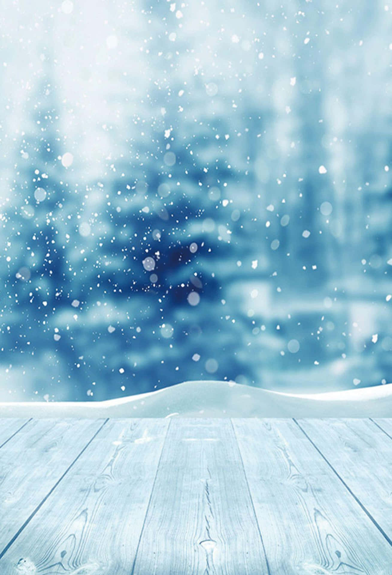 Fång dine vinterminder med Snow Iphone baggrunden. Wallpaper