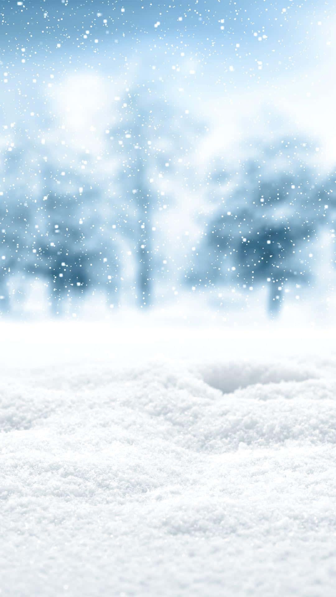 Einmann Steht Im Schnee Mit Einem Schneeschieber. Wallpaper
