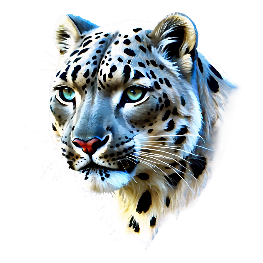 Snow Leopard Sketch Art Png 06122024 PNG