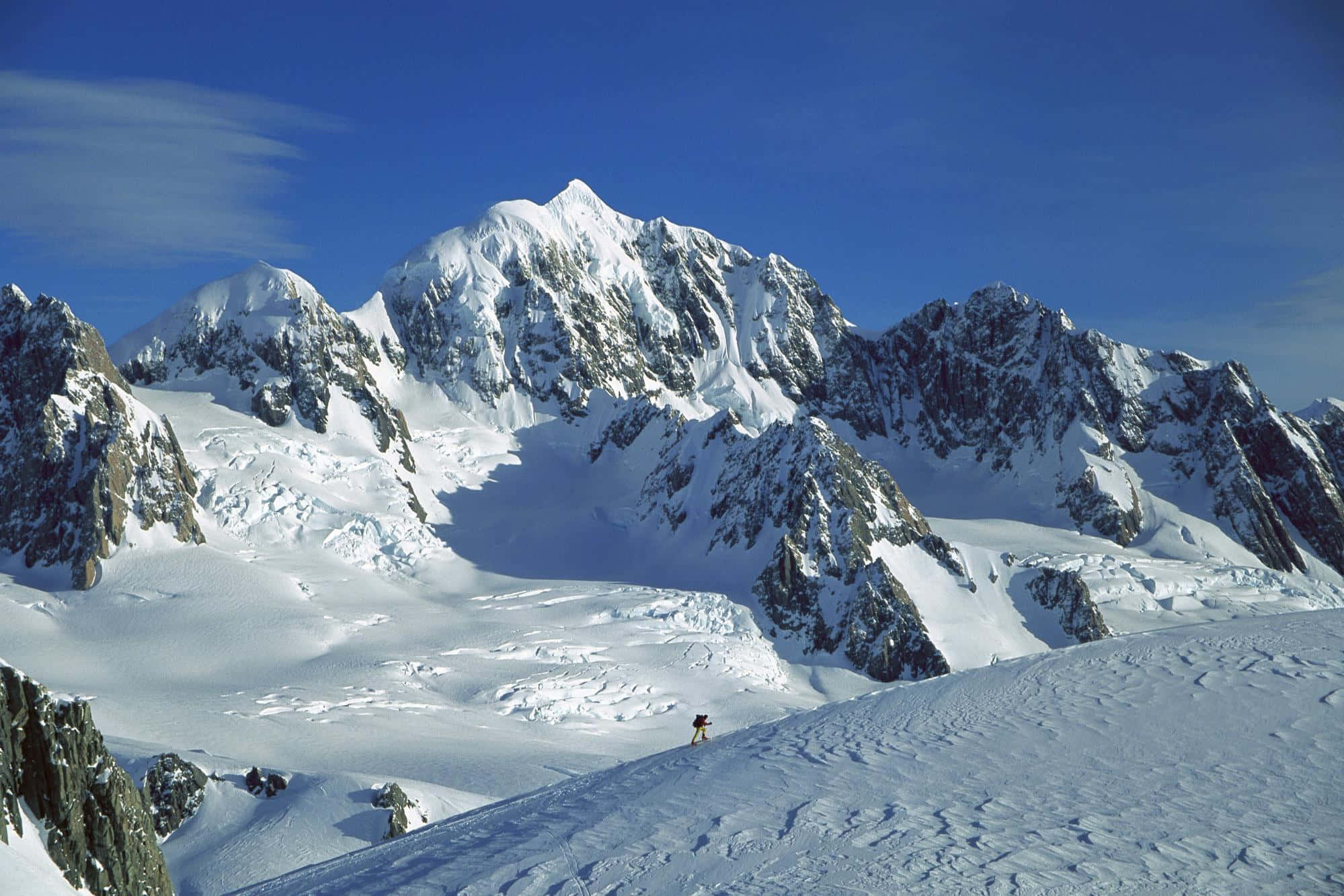 Goditiuna Vista Mozzafiato Delle Montagne Coperte Di Neve