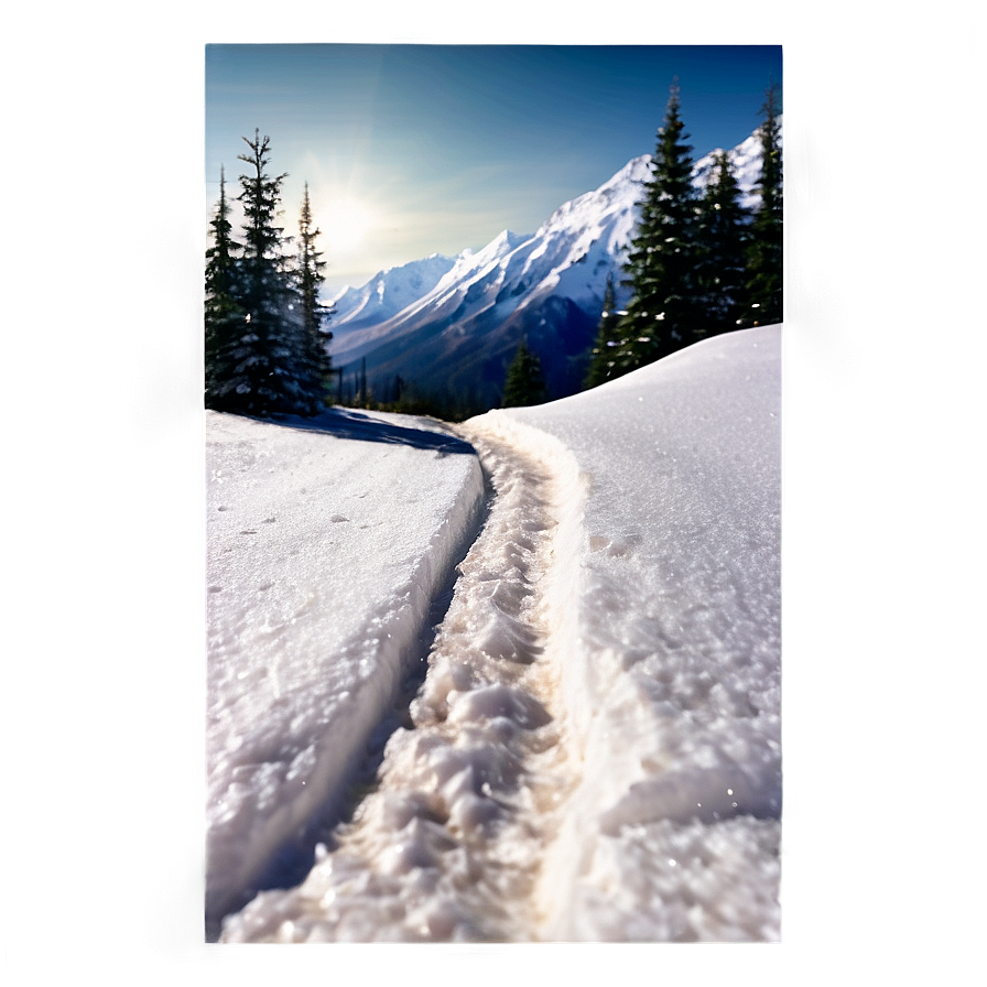 Snow Path Transparent Png 05252024 PNG