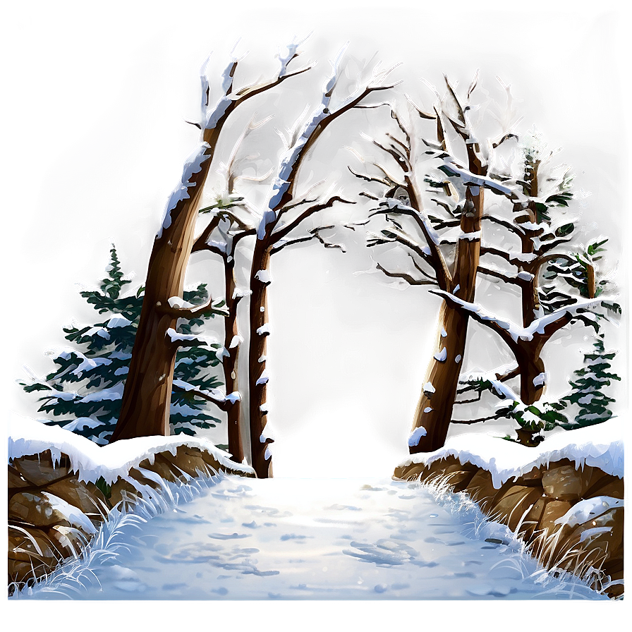 Snow Path Transparent Png 4 PNG