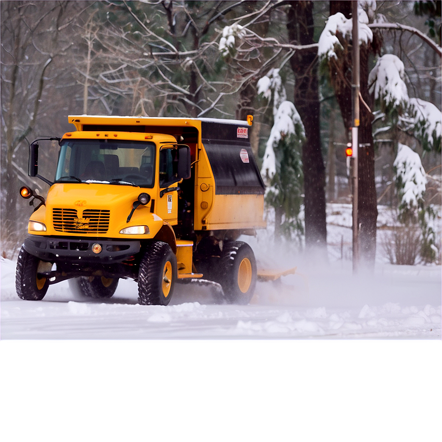 Snow Plow In Action Png Htd PNG