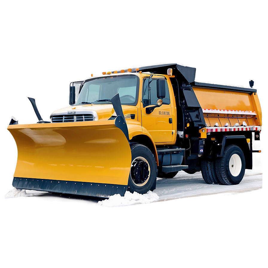 Snow Plow Truck Winter Png Ddq33 PNG