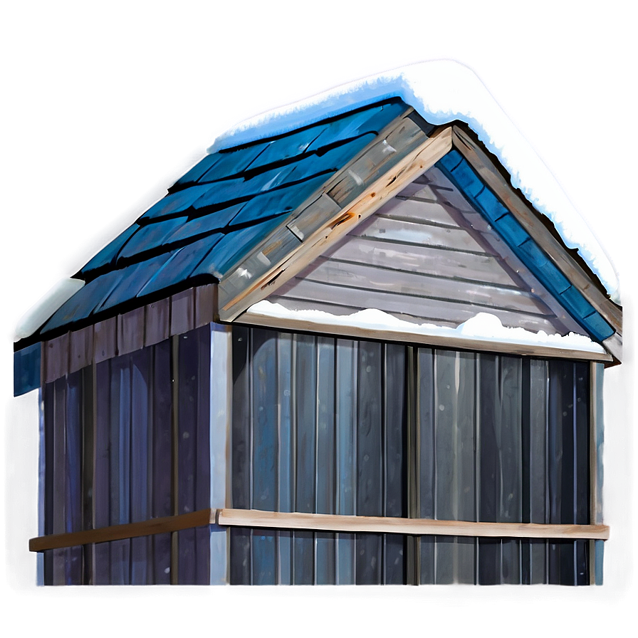 Snow Roof Transparent Png 05252024 PNG