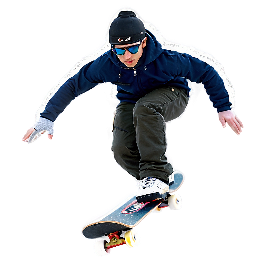 Snow Skateboarding Png 19 PNG