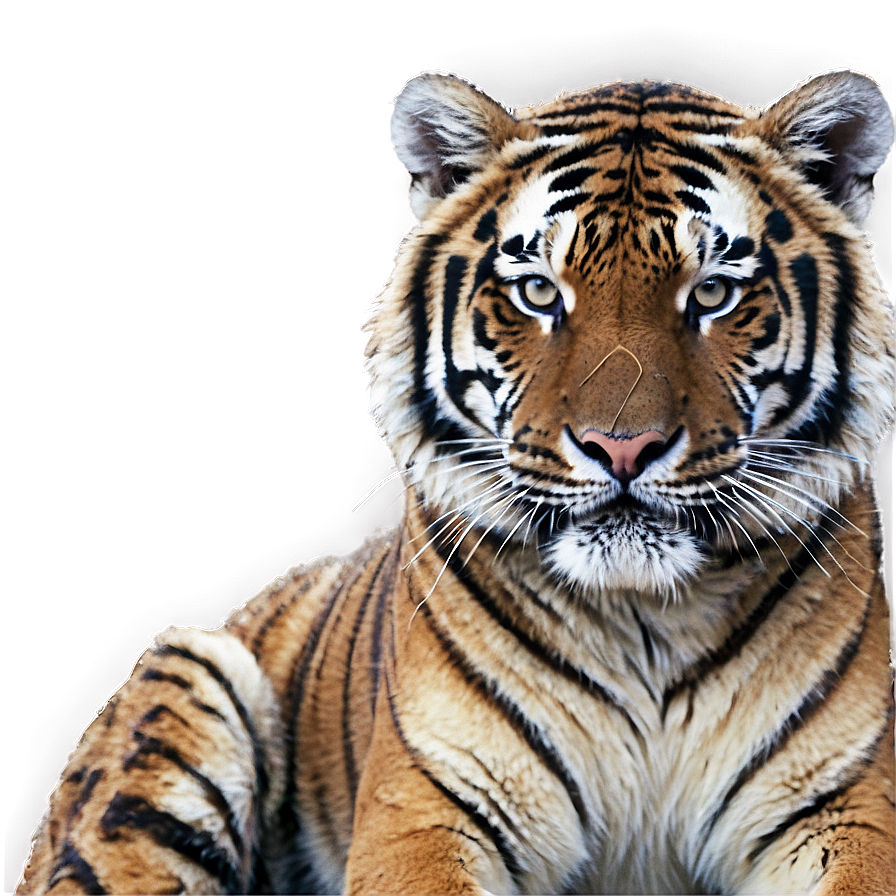Snow Tiger Stern Look Png Jwh14 PNG