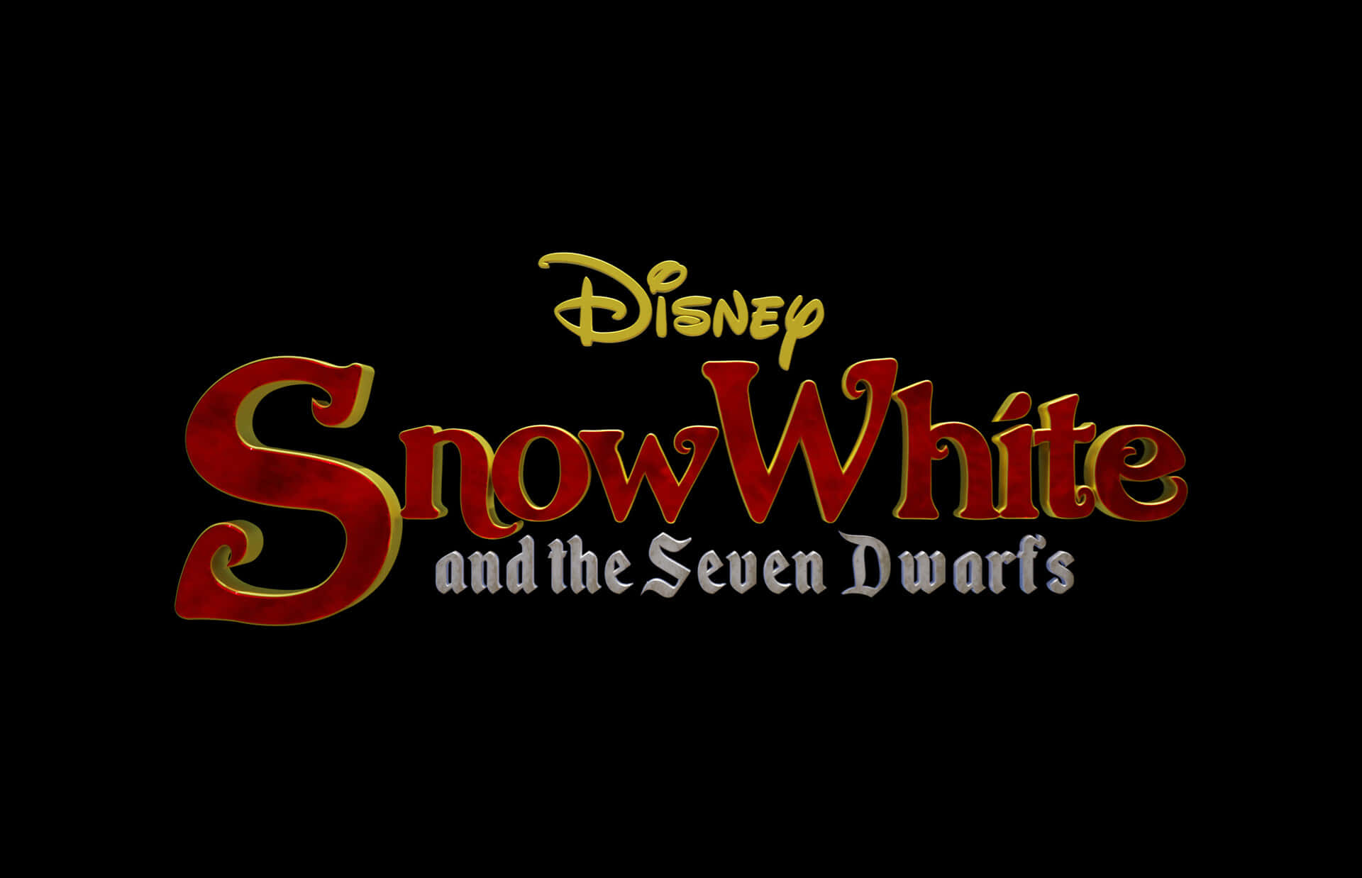 Snow White And The Seven Dwarfs Logo Wallpaper