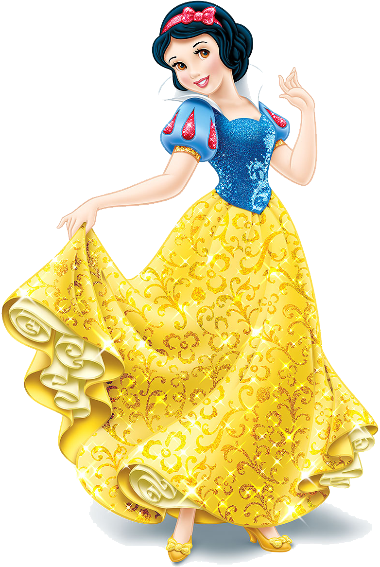 Snow White Animated Character Pose PNG
