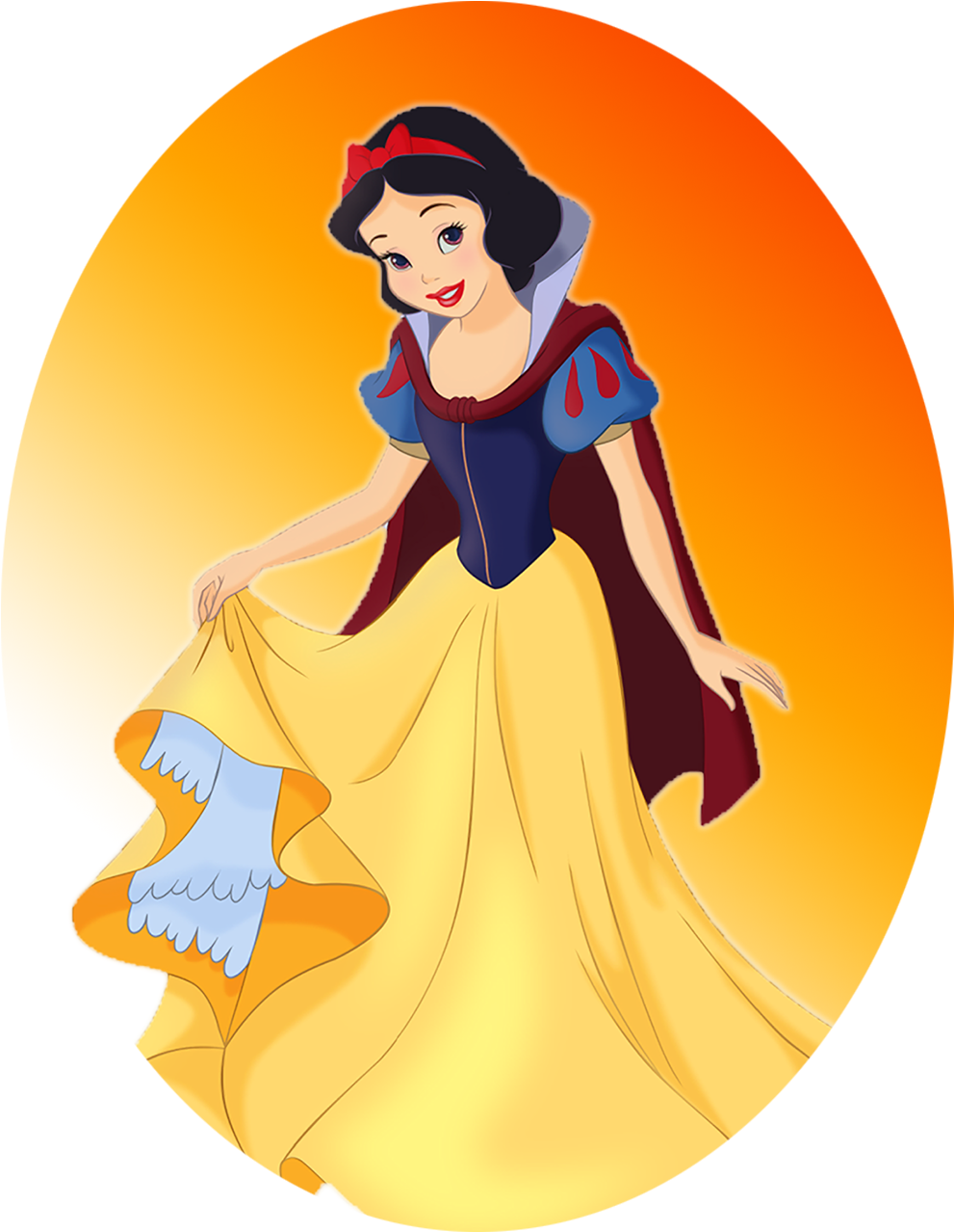 Snow White Classic Pose PNG