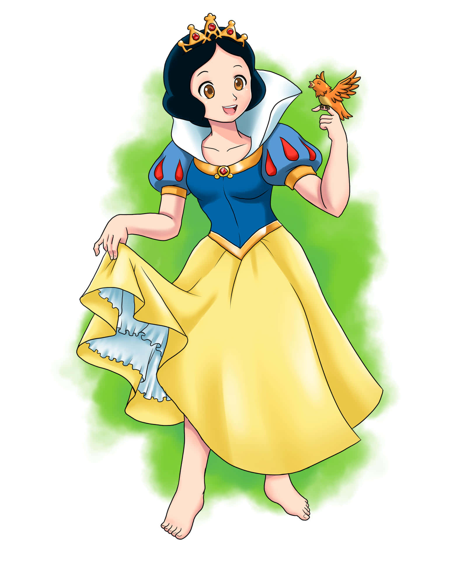 "Snow White, the Strong and Brave Fairy Tale Princess"