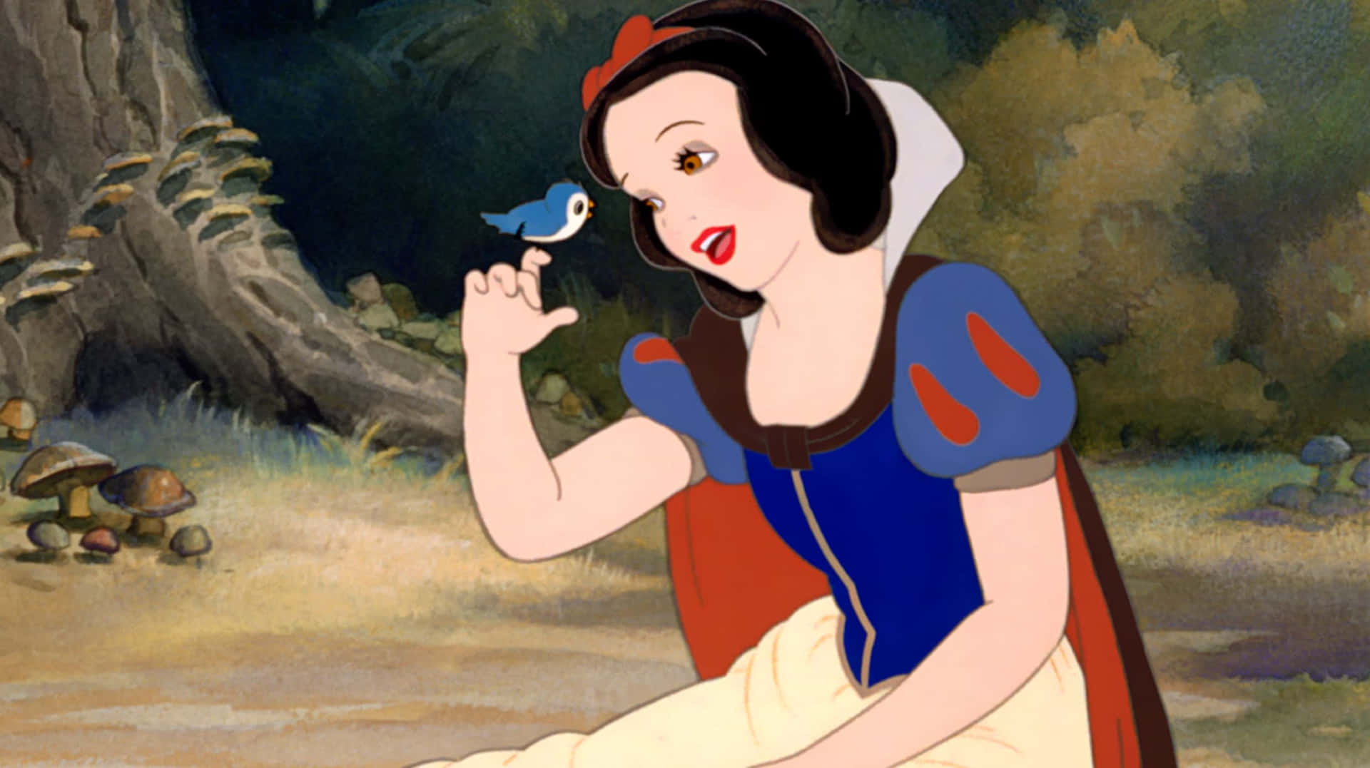 Snow White, a beautiful princess living in a world of magic