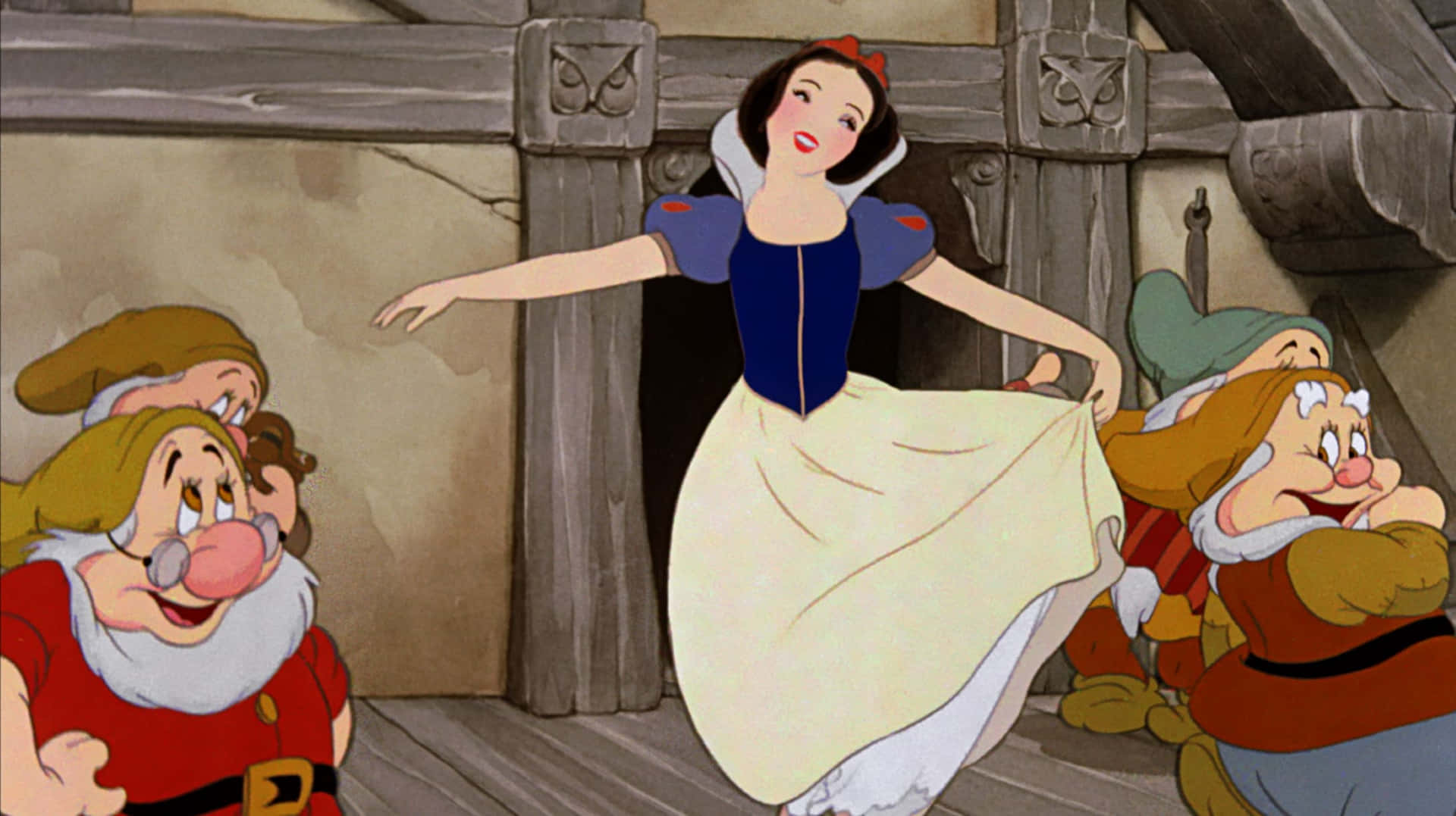 Snow White in her magical kingdom