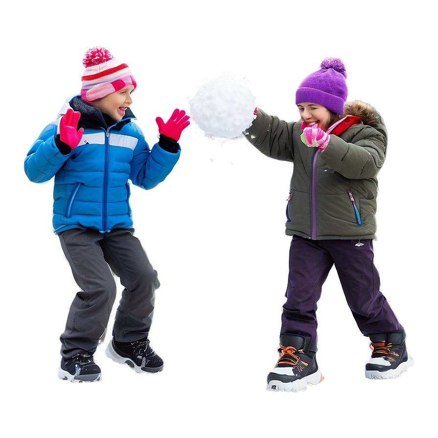 Snowball Fight Fun Png Gef48 PNG