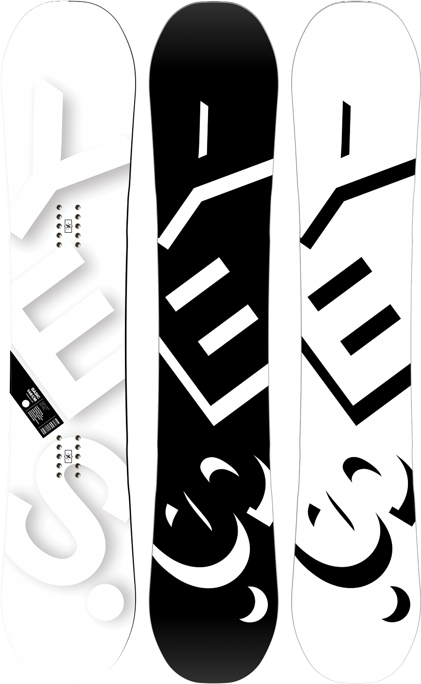 Snowboard Design Triptych PNG