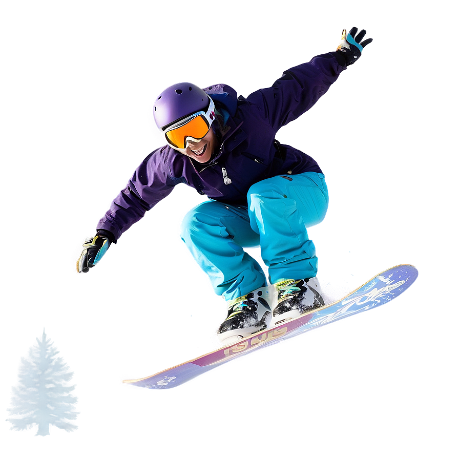 Download Snowboarder Jumping Mountain Png 06242024 | Wallpapers.com