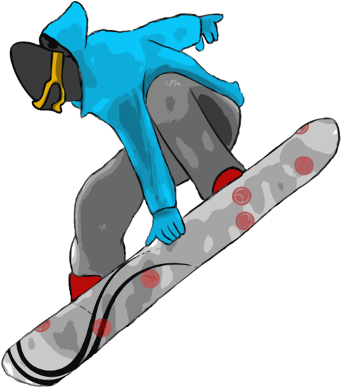 Snowboarder Mid Air Trick PNG