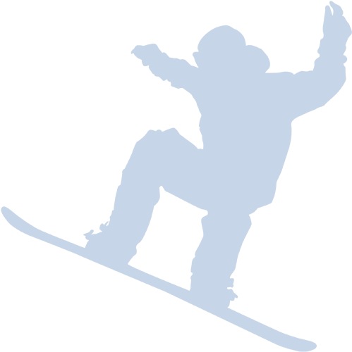 Snowboarder Silhouette Action PNG