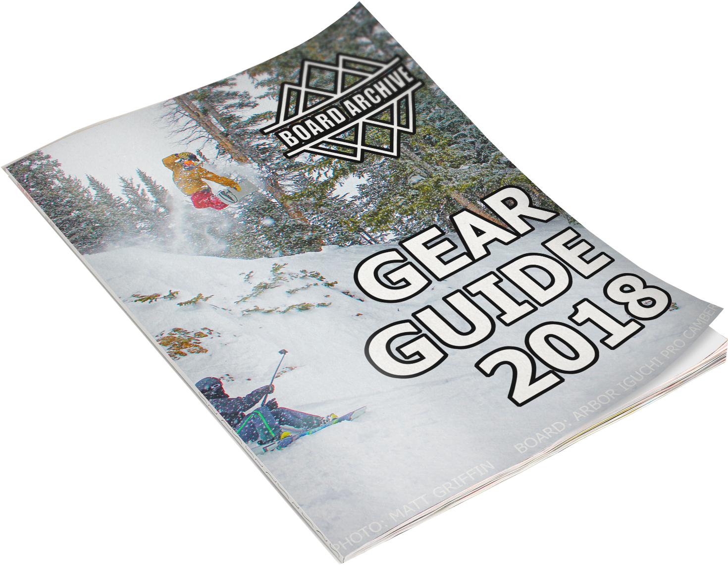 Snowboarding Magazine Cover2018 PNG