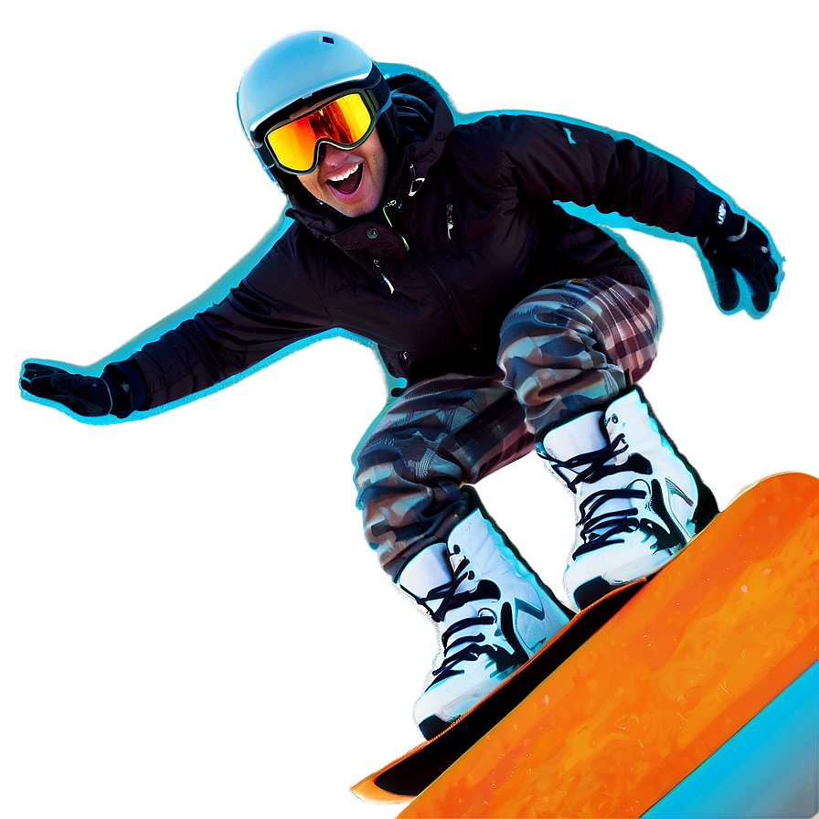 Snowboarding Thrill Png Eyj36 PNG