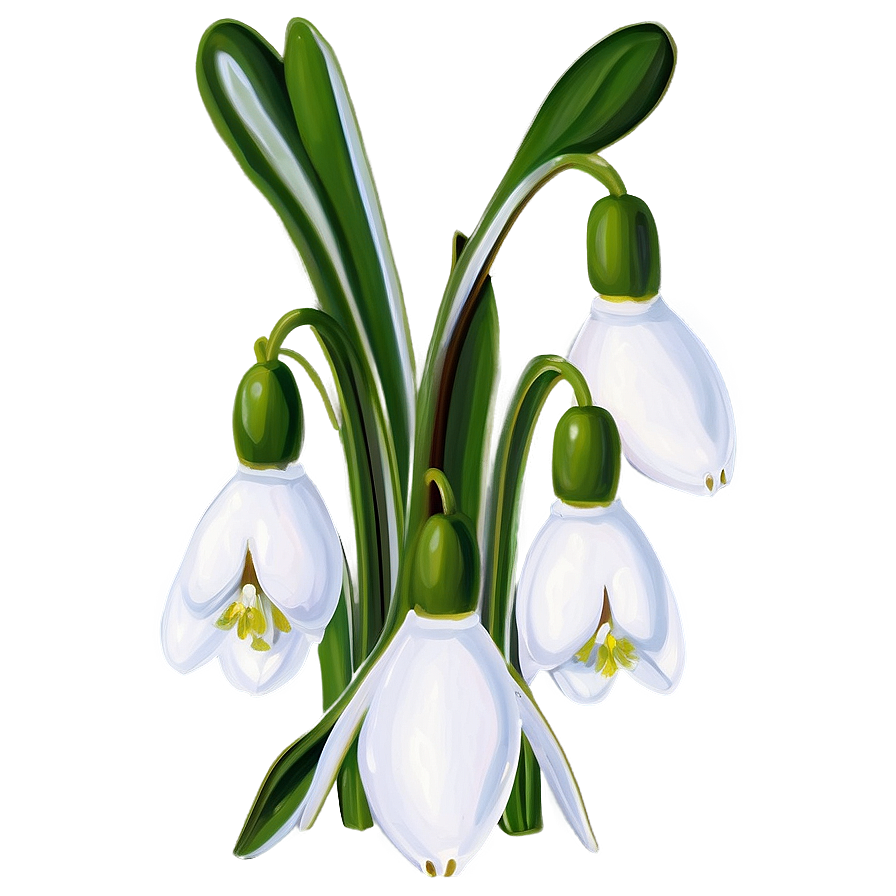 Snowdrops Winter Flowers Png 27 PNG