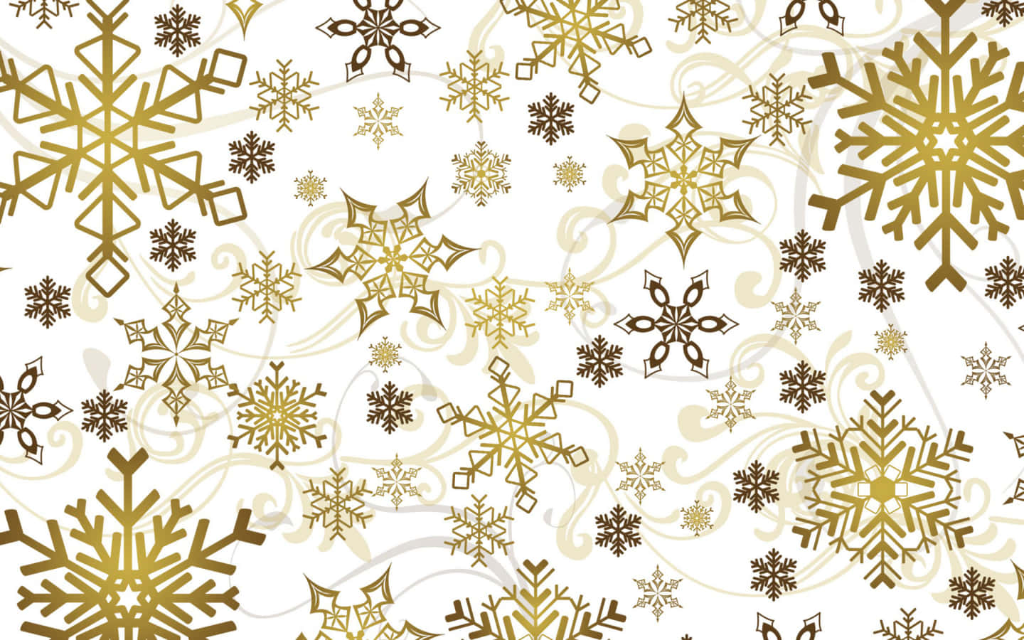 A winter wonderland scene - snowflakes falling down a winter sky